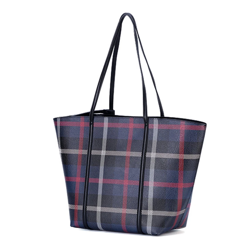 

Lady Tote Bag Fashion Striped Handbag High Quality Leather Queen Bag Luxury Handbags Women Bags Designer Shopper Larger Bag 2019
