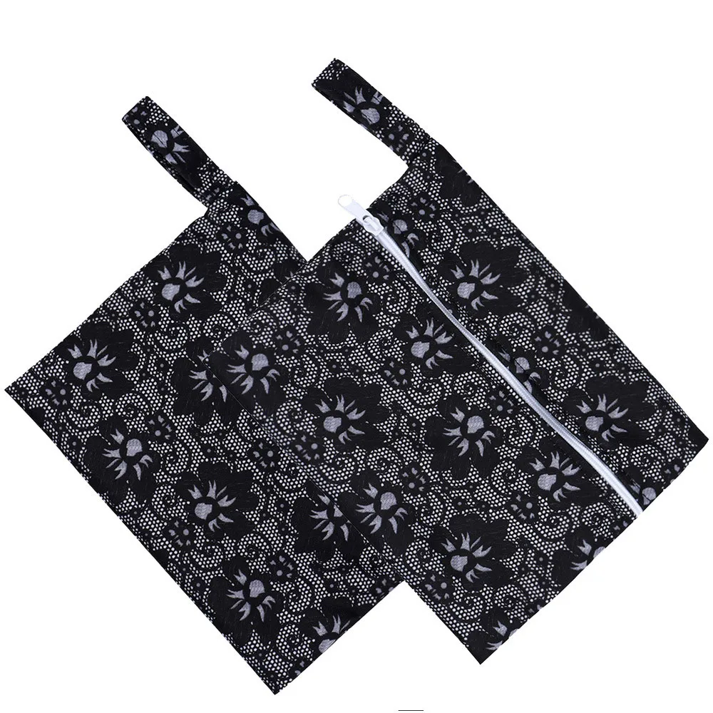 

2019 Reusable Wet Bag Washable Reusable Cloth diaper Nappies Bags Waterproof Swim Sport Travel Carry bag Makeup Tool Kit