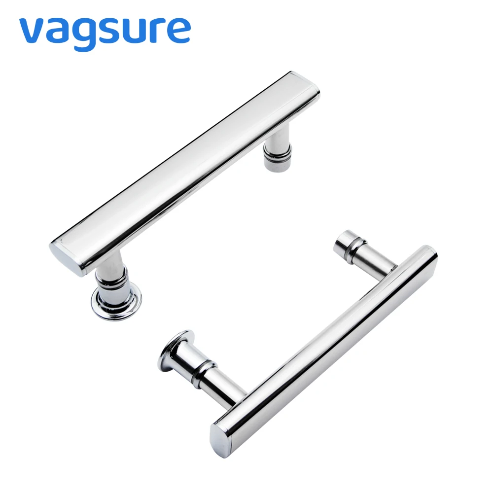 2pcs Lot Abs Stainless Steel 20 2cm Polished Shower Bath Screen Glass Door Knob Handle For Bathroom Cabin Sauna Spa Accessories