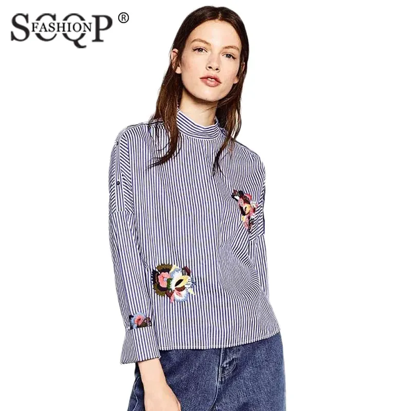 Aliexpress.com : Buy Autumn Women Embroidery Blouse Shirt