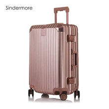 

Fashion 8-color 20" 22" 24" 26" 29" Aluminum frame VS Polycarbonate hardside luggage carry-ons suitcase luggage rolling luggage