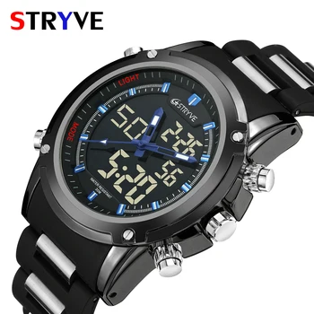 

Top Brand Luxury Watches Men Rubber LED Digital Men's Quartz Watch Man Sports Army Military Wrist Watch erkek kol saati
