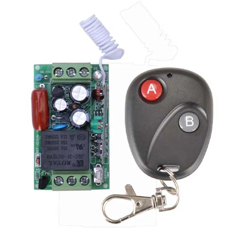 220V 1CH 10A RF Wireless Remote Control Light Switch System Receiver Transmitter M4 T4 L4 Output