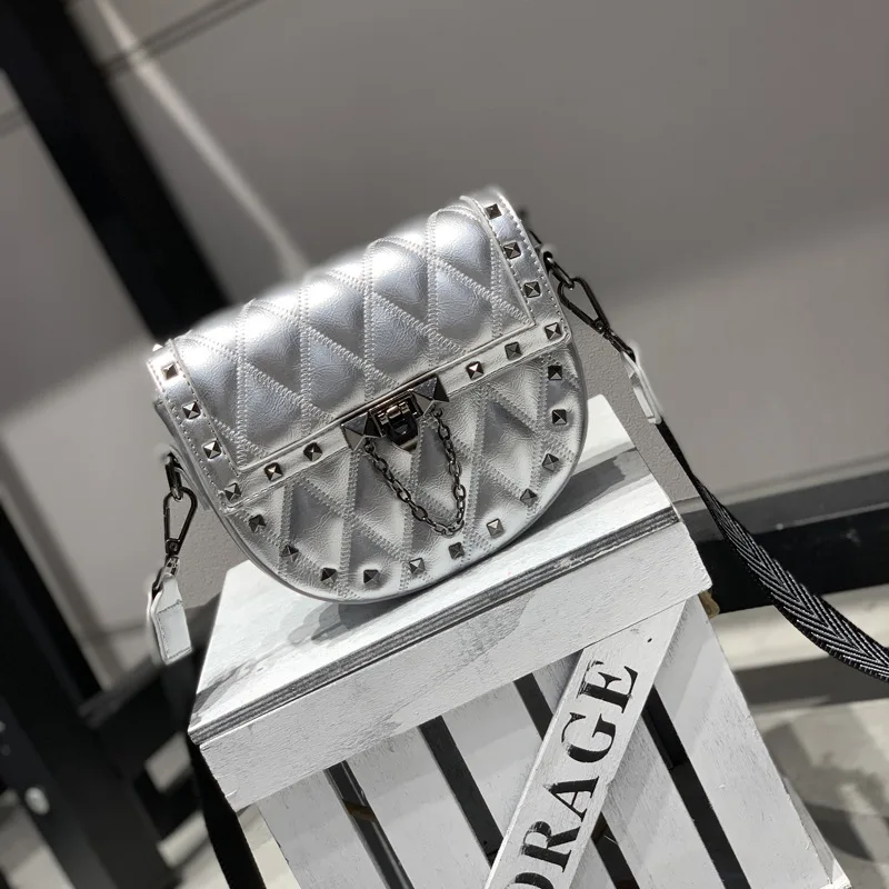 

Luxury Women Crossbody Bag Fashion Diamond Lattice Saddle Bags PU Leather Shoulder Bags for Female Handbags Designer Bolsas