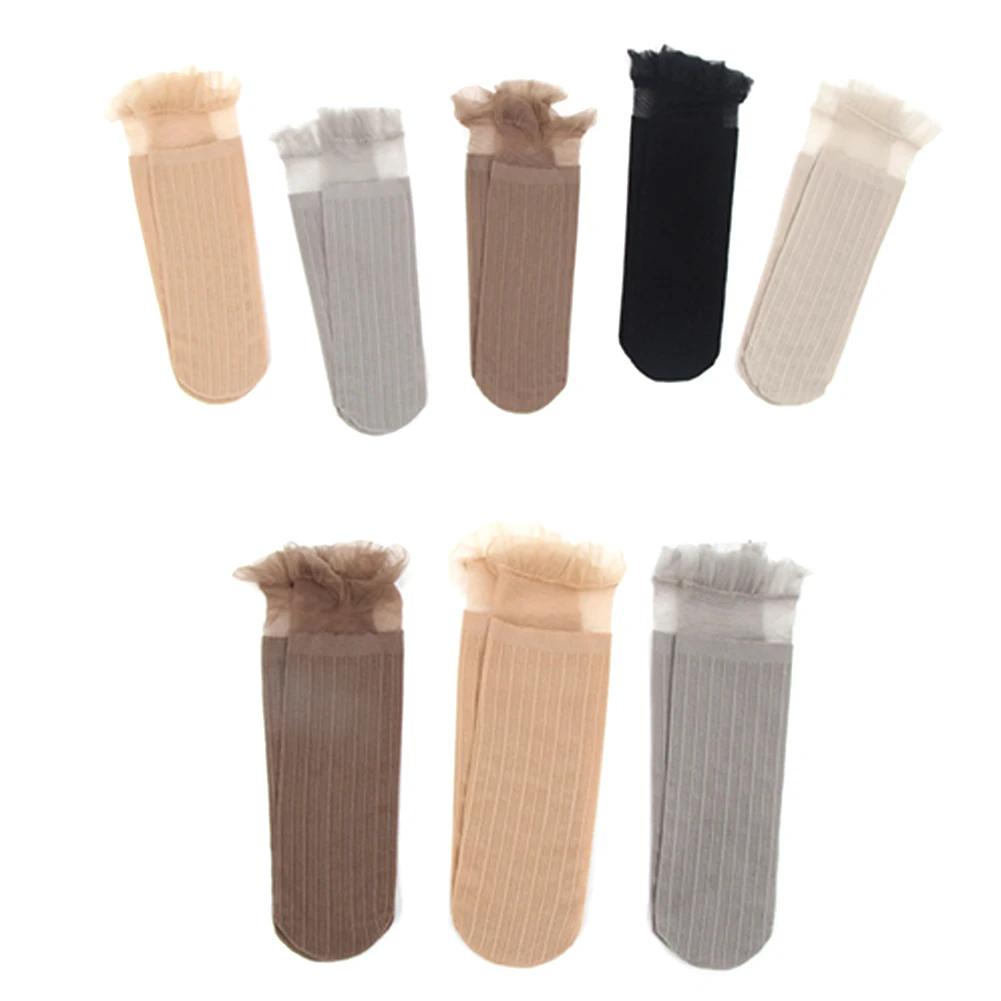 1 пара новые модные женские забавные носки одноцветные мягкие милые длинные