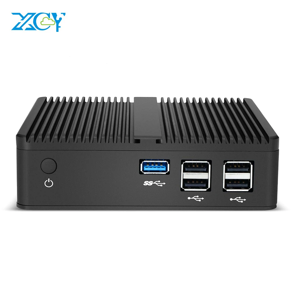 XCY Мини ПК Intel Pentium N3510 4 ядра Windows 10 Linux HTPC тонкий клиент HDMI VGA WiFi 5* USB безвентиляторный компактный настольный ПК NUC