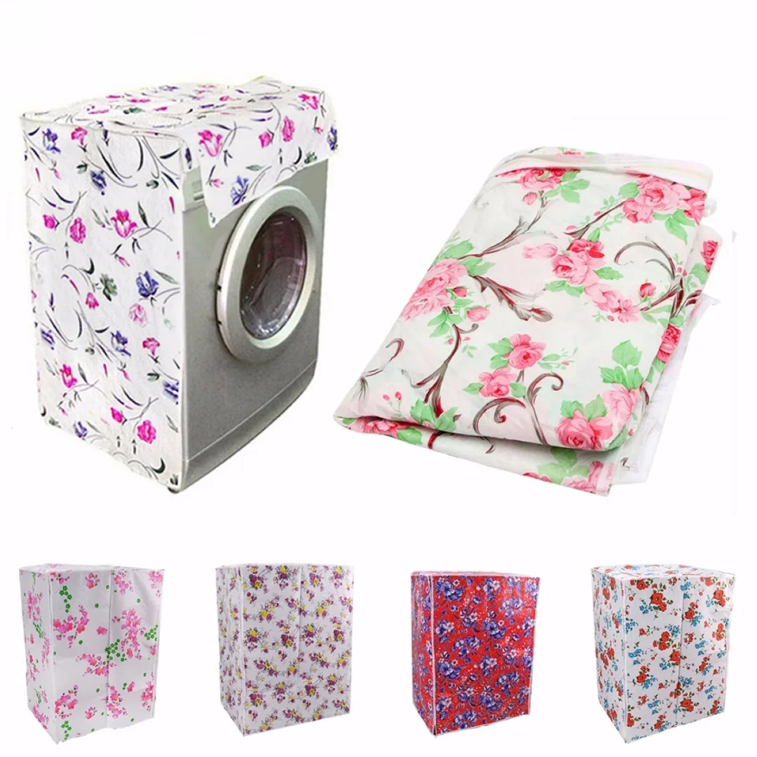 JX-LCLYL Waterproof Washing Machine Cover Dustproof Cover Protections Front Cover Home