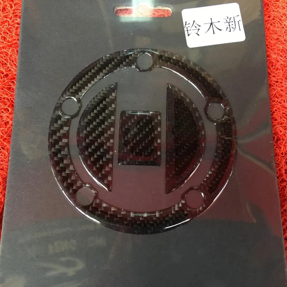 Gas Tank Fuel Cap Cover Protector Pad 04-17 GSXR-600//750//1000 Carbon Fiber Look