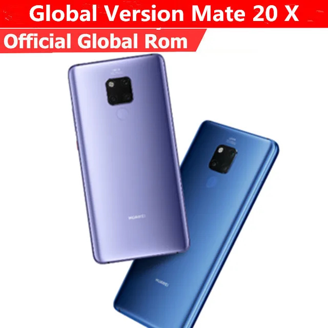 Женская модель HuaWei Mate 20 X телефон с идентификацией Φ Kirin 980 Android 9 0 7 2 дюйма 2240x1080 6 ГБ