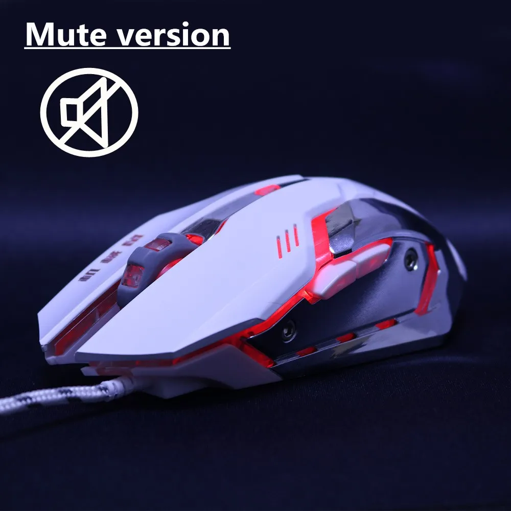 Silent/sounds Game Gaming Mouse 5000DPI Wired Optical LED Computer Mice USB Cable Mouse for laptop PC Professional gamer office bluetooth computer mouse Mice