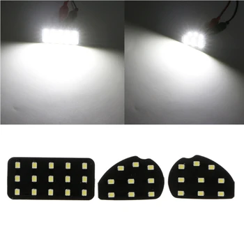 

New 3 Pcs Auto Car Interior LED Reading Lamp Bulb Roof For Ford Ecosport Focus 2 MK2 2007-2014 High Quality