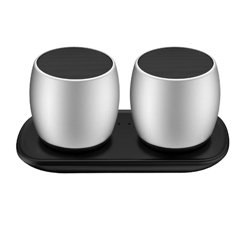 

HFES New SARDiNE F1 Metal Subwoofer TWS System column Bluetooth Speakers For Computer Ultra mini Portable Loudspeaker MP3 Music