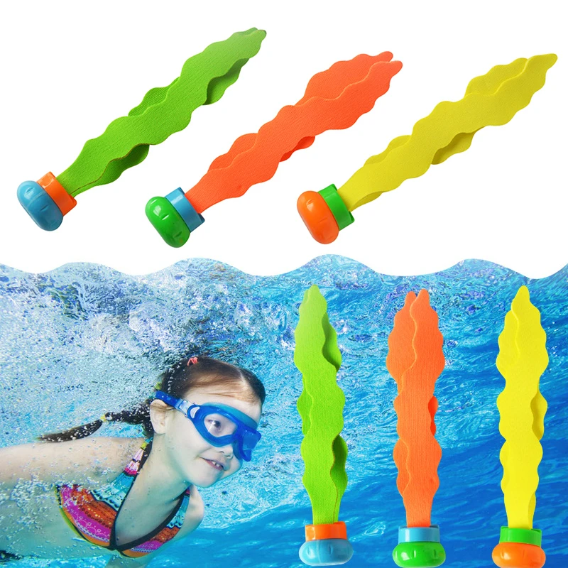 Летние игрушки водоросли Дайвинг игрушка водные игры бассейн игры ребенок 1 шт. подводный дайвинг водоросли игрушка Спорт родитель-ребенок Подарки для ребенка - изображение