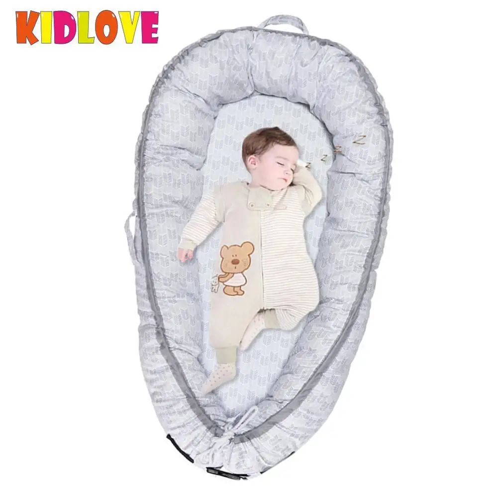 Kidlove Двусторонняя Детские Гнездо Съемная моделируя кровать для сна