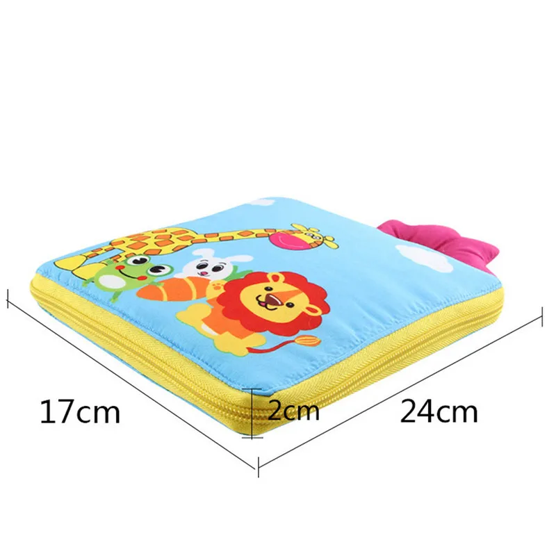 baby book Soft Cloth Baby Intelligence Development Learn Picture Cognize Book quiet book #4j05 (1)
