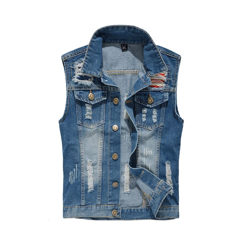4xl denim vest