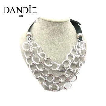 

Dandie Fashion Retro Exaggeration Grace Silvery Metal Necklace , For A Woman's Daily Wear