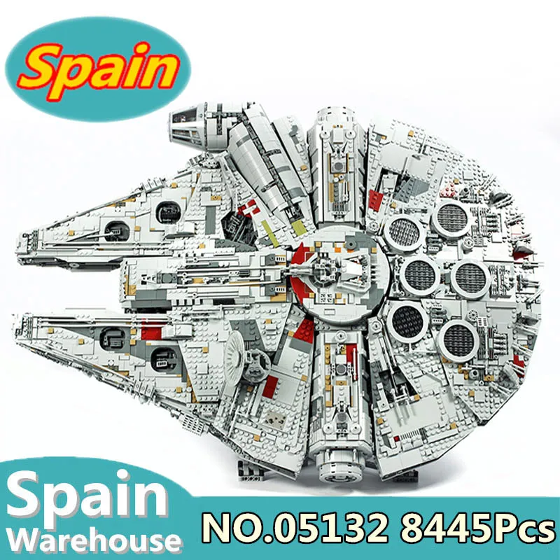

King Bricks Lepinblocks 05132 Millennium Super Star Destroyer Falcon Building Blocks Star Wars Ship 75192 Toys Gift Death Star