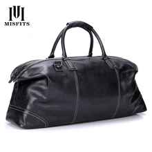 Складные сумки из натуральной кожи с натуральным лицевым покрытием для мужчин, Портативная сумка на плечо большой емкости, мужские повседневные дорожные сумки, посылка