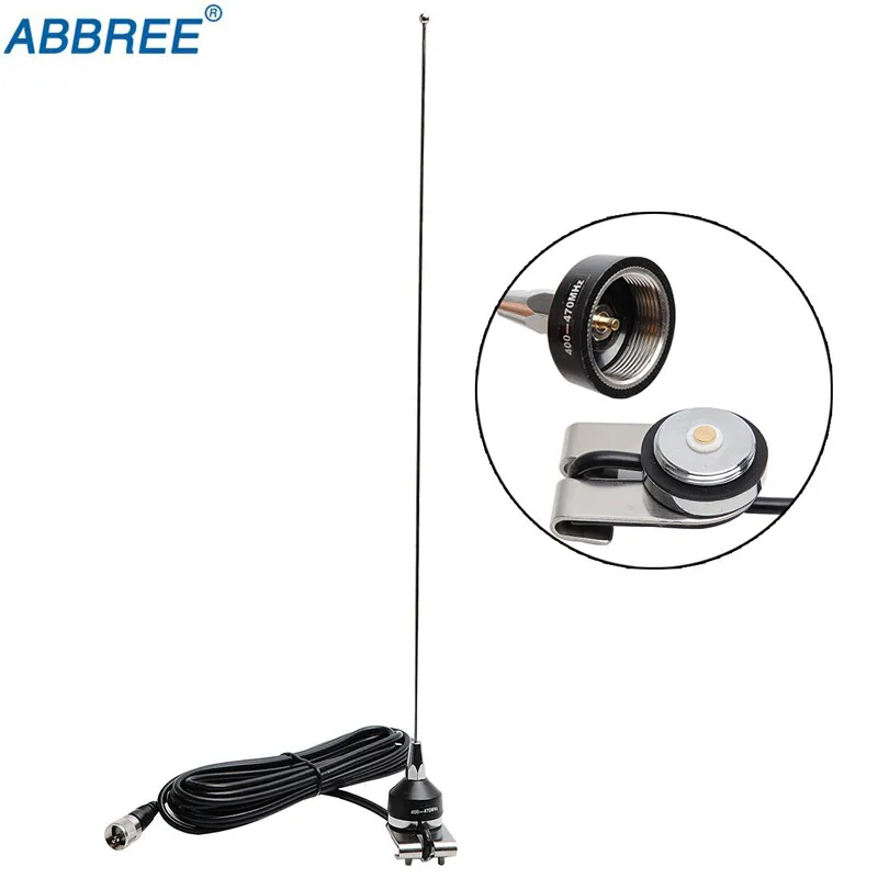 ABBREE NA-37 UHF 400-470 МГц антенна nmo крепление RG-58U 5 м/16.4ft коаксиальный кабель для QYT TYT Baojie автомобиль Мобильная радиостанция для транспортных