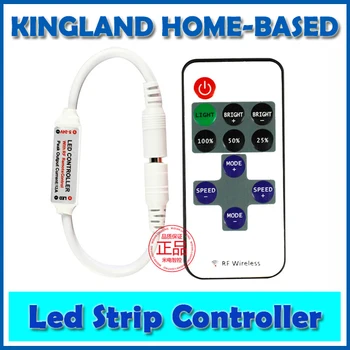 

Mini DC 12V Led Controller Dimmer 6A Wireless RF Remote to Control Single Color Strip Lighting 3528 5050 Free Shipping