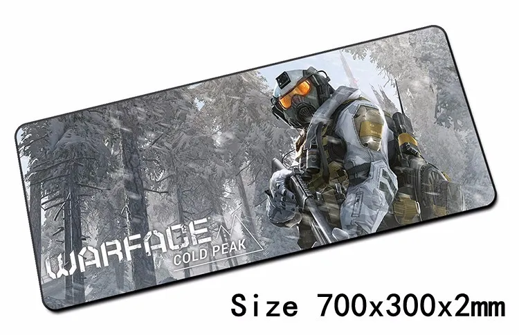 Warface padmouse 700x300 мм площадку для мышь Notbook коврик для компьютерной мышки с обработанным краем Ом игровой коврик для мыши геймер для ноутбука