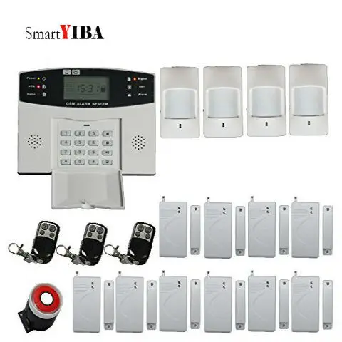 

SmartYIBA DIY House Alarm Anti-Intrusion Safety Burglar Alarmes Siren Horn Alarm Motion Detector Door Magnetic Sensor Alarm Kits