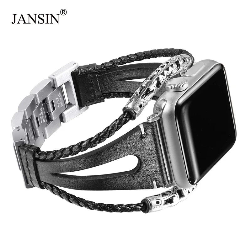 Preise Leder schleife Band Für Apple Uhr Serie 5 4 3 2 Armband Handgemachte Natürliche Genuine lederband Für iWatch 38mm 42mm 40mm 44mm