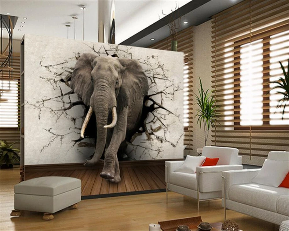Beibehang 3d wallpaper elephant mural TV wall background wall living room bedroom TV background mural wallpaper for walls 3 d Beibehang 3d wallpaper elephant mural TV wall background wall living room bedroom TV background mural wallpaper for walls 3 d
