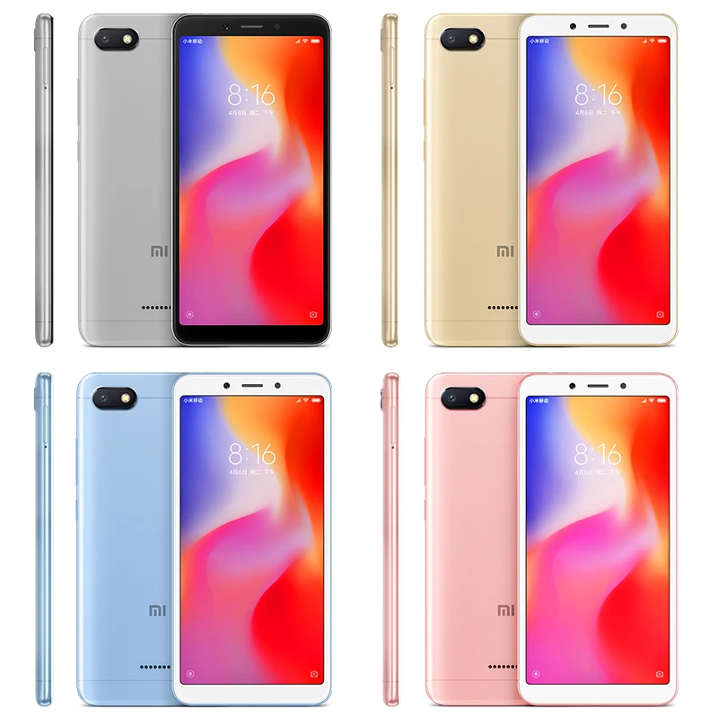 Оригинальный Xiaomi Redmi 6A 3 ГБ 32 MTK Helio A22 телефона 6 13.0MP 5 45 &quot18:9 1440*720 Full Экран OTA