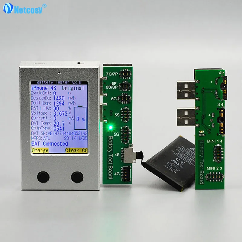 

Netcosy Professional Mobile phone battery tester repairing battery test box for iPhone watch test board tools