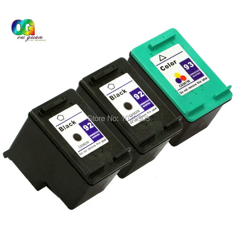 

3 Multi-Pack HP92 93 HP 92 93 Ink Cartridge Set Inkjet Compatible For HP Photosmart C3140 C3150 7850
