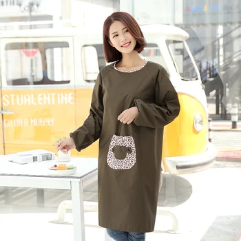 

Korean fashion apron overalls adult kitchen apron home waterproof oil proof aprons for woman