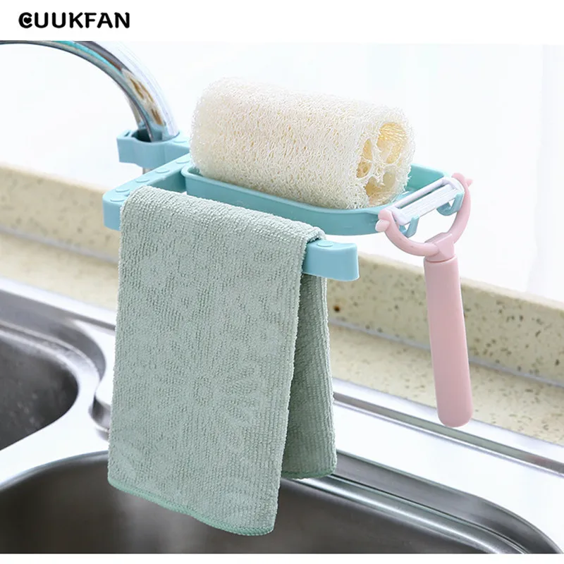 Kitchen Organizer Towel Rack Hanging Holder Bathroom Cabinet Cupboard Hanger Storage kitchen Accessories Organizer Cocina (9)