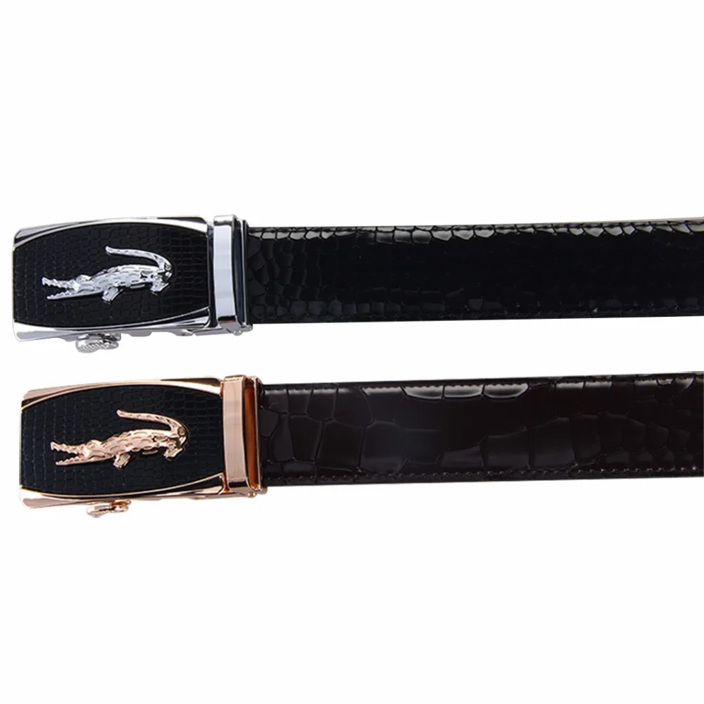 Ремень мужской из натуральной кожи с крокодиловой текстурой 140 см|belt rubber|belt trimbelt