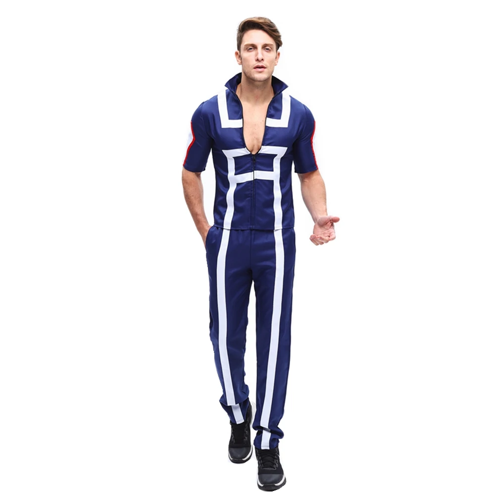 Skup Anime boku no Hero Academia Kohei Horikoshi odzież sportowa kostiumy Cosplay My Hero Academia Halloween jednolite T shirt + zestaw spodni