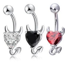Сексуальные кольца для пирсинга живота в форме сердца, циркониевые Кристальные ювелирные изделия для тела, кольца для пирсинга пупка, женские медицинские кольца из нержавеющей стали