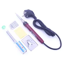 80 Вт паяльник с регулируемой температурой ЖК-цифровой электрический паяльник паяльные Демонтажные железные станции с припоем провода набор наконечников