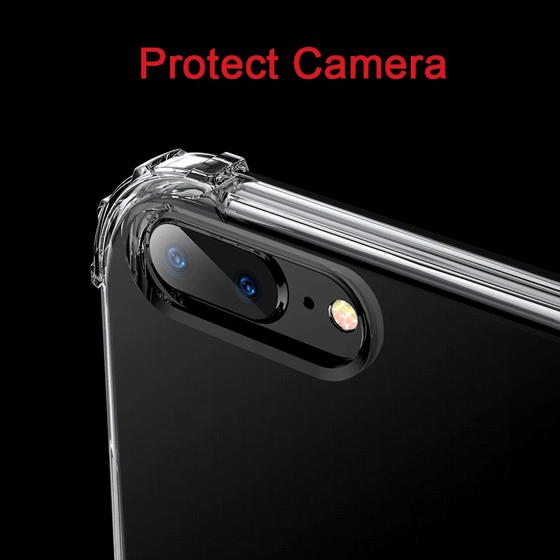 Мягкий противоударный чехол CAPSSICUM для iPhone X XR XS Max 6 6s 7 8 Plus 5 5S SE усиленная защита ТПУ