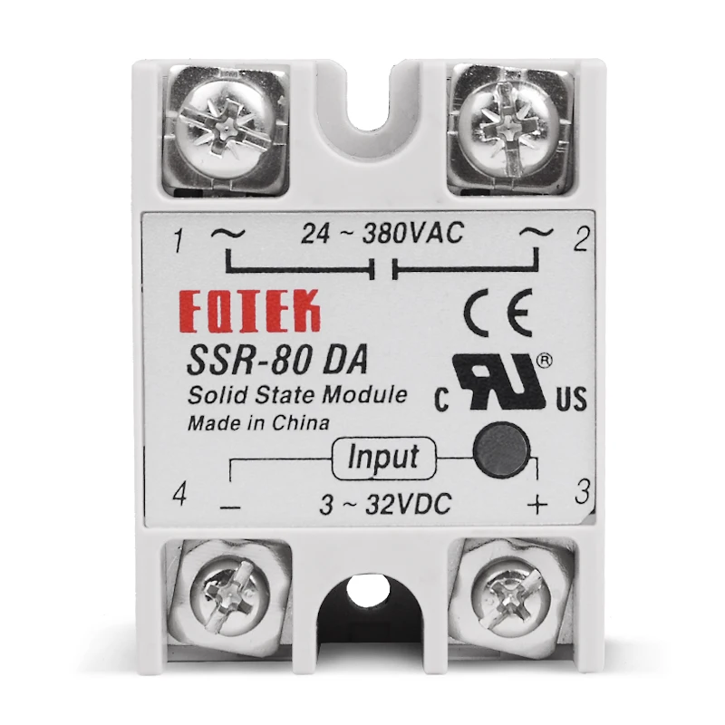 SSR 80DA промышленное твердотельное реле 80A 80 DA Входное управляющее напряжение 3 32 в 12