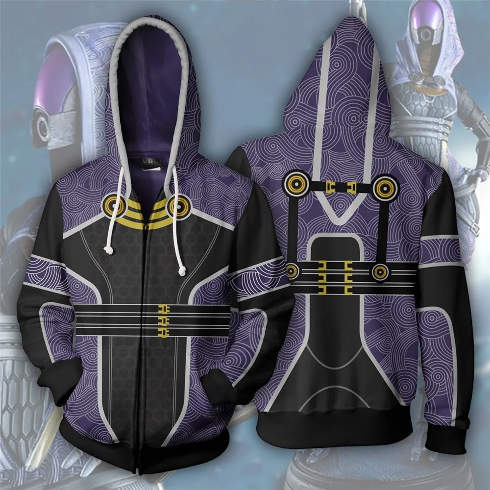Mass Effect костюмы N7 толстовки Косплей спортивный костюм кардиган куртка
