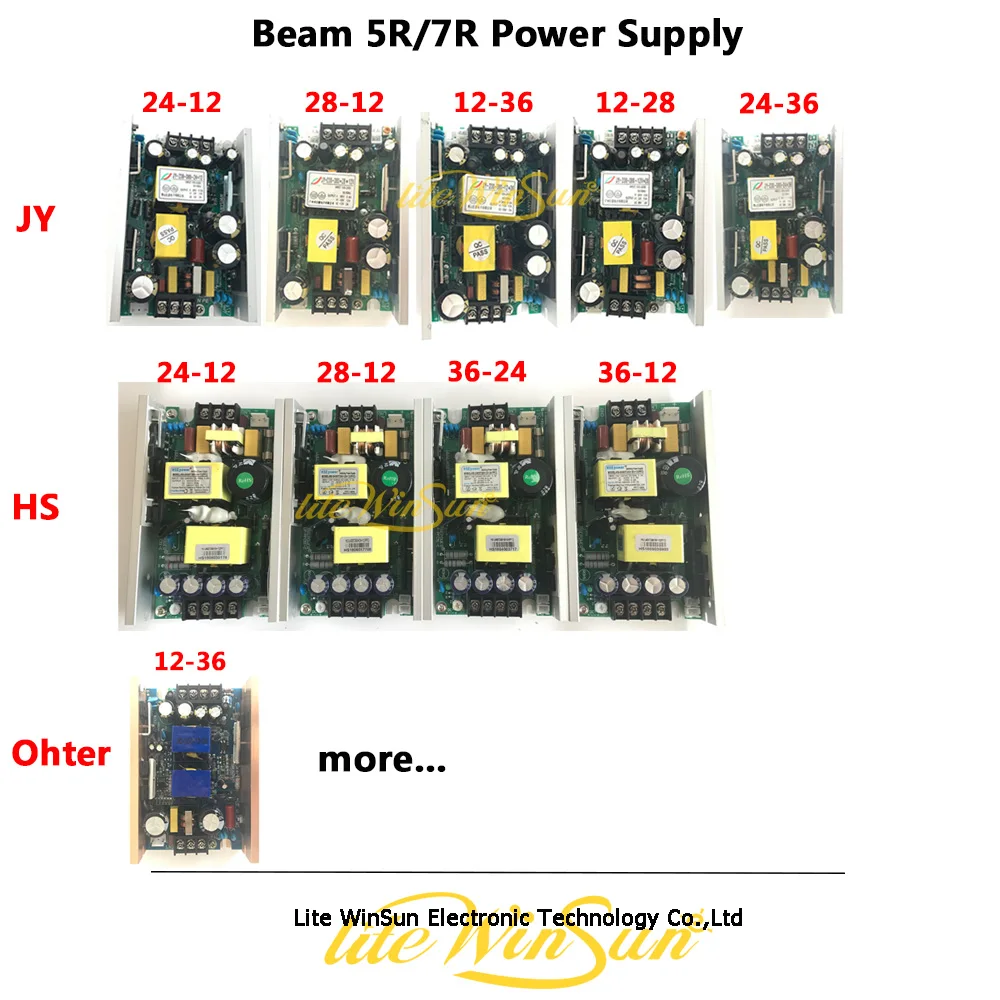 Litewinsune Beam 5R Beam 7R Power Supply Board 380V Lamp Ballast Driver Switched Current Electric Source