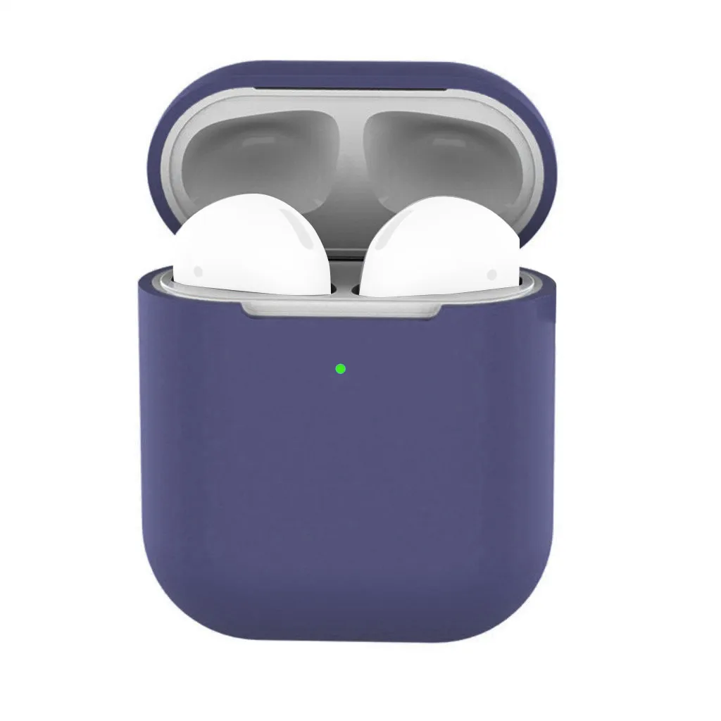 Для Apple Airpods Air Pods 1 2 беспроводные наушники силиконовый чехол светится в темноте чехол для кожи