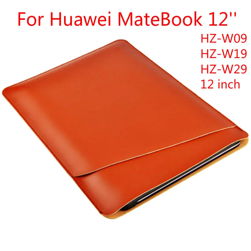 

For Huawei matebook HZ-W09 W19 W29 12 inch Tablet PC Protector PU Leather Pouch bag Case Sleeve For Huawei MateBook 12" Tablet