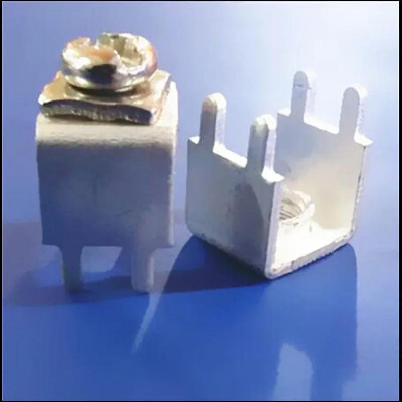 

PCB Welding Terminal Red Copper Fixed Seat M5 High Current PCB-7 Connector Terminal 100pcs