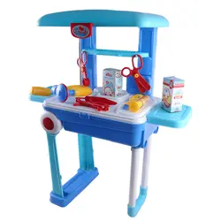 NFSTRIKE детей доктор Инструменты Набор для детей ролевые игры Workbench Playset для раннего развития игрушка с чемодан организатор