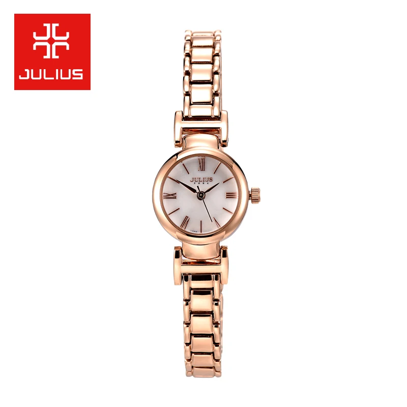 New Julius Lady Women s Wrist Watch Quartz Hours Best Fashion Dress Shell Bracelet Office Metal