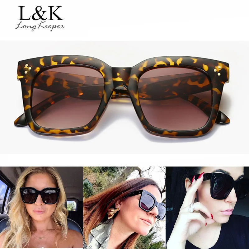 

Long Keeper New Arrival Men Women Square Sunglasses Leopard Ladies Personality Sun Glasses Fahion Hot Sale Eyewears UV400 BL001