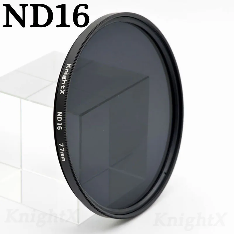 KnightX CPL UV ND фильтр для nikon canon foto filtre photo pro 24-70 мм аксессуары для камеры densidad поляризатор объектива 52 55 58 67 77 - Цвет: ND16