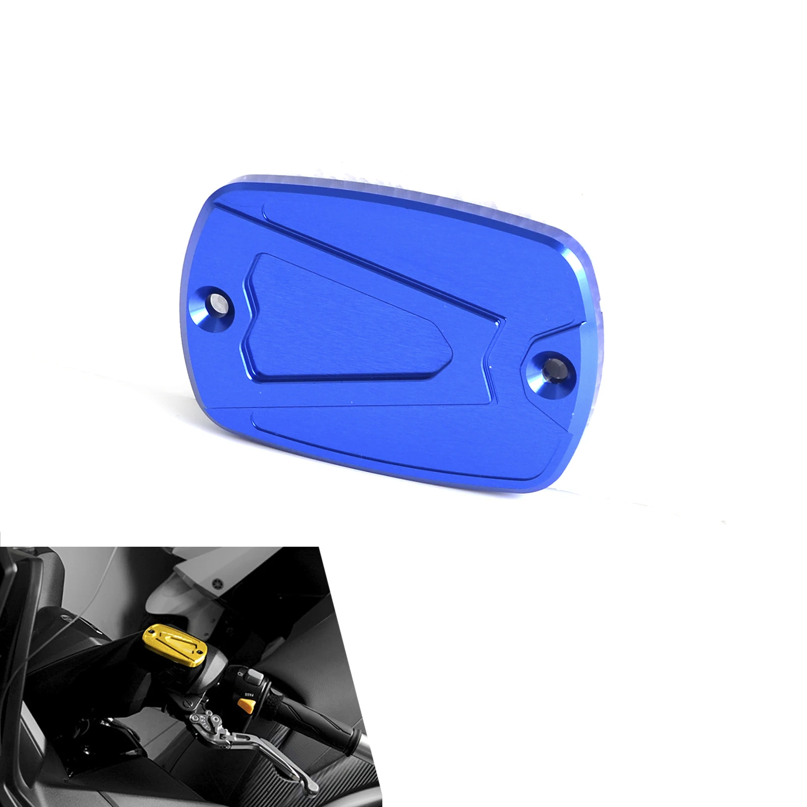 NEW Motorcycle CNC Front Master Cylinder Brake Reservoir Cap Cover For Yamaha T-MAX 530 2012 2013 2014 2015 motorcycle cnc front brake fluid reservoir cap cover for yamaha t max 530 500 tmax530 xp530 2012 2016 tmax500 xp500 2008 2011